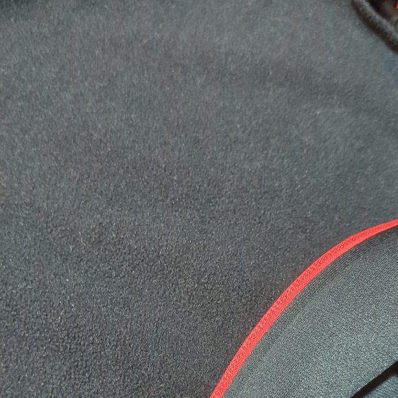 Full Zip Nike Men's Medium Black Therma-fit Hoodie with Red Accents - Picture 7 of 8